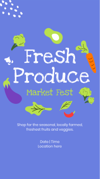 Fresh Market Fest Facebook Story Design
