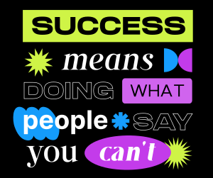 Quirky Success Quote Facebook post Image Preview