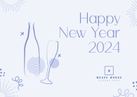 New Year 2022 Celebration Postcard Image Preview