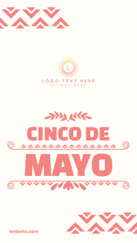 Cinco De Mayo Triangles Facebook Story Design
