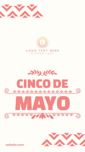 Cinco De Mayo Triangles Facebook story Image Preview