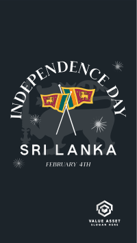 Sri Lanka Independence Badge Instagram Reel Image Preview