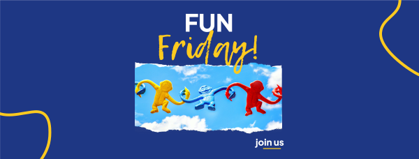 Fun Monkey Friday Facebook Cover Design Image Preview