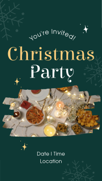 Snowy Christmas Party Facebook story Image Preview