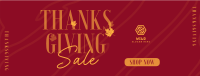 Thanksgiving Autumn Shop Sale Facebook cover Image Preview