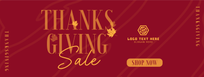 Thanksgiving Autumn Shop Sale Facebook cover Image Preview