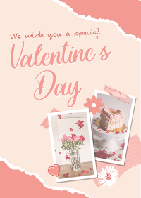 Scrapbook Valentines Greeting Flyer Image Preview