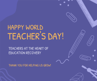 Happy Teacher's Day Facebook Post Design
