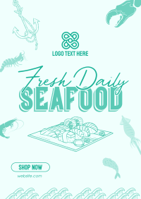Fun Seafood Restaurant Poster Image Preview