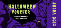 Spooky Halloween Gift Certificate Design