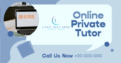 Online Private Tutor Facebook ad Image Preview