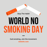 World No Smoking Day Instagram post Image Preview