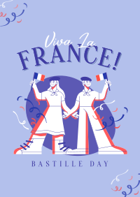 Wave Your Flag this Bastille Day Poster Design