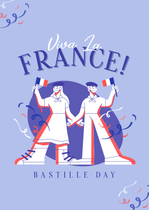 Wave Your Flag this Bastille Day Poster Image Preview