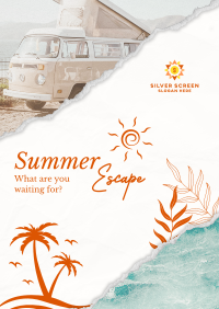 Summer Escape Travel Poster Image Preview