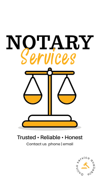 Reliable Notary Facebook Story Design