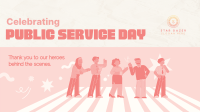 Playful Public Service Day Facebook Event Cover Image Preview