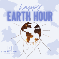 Happy Earth Hour Instagram post Image Preview
