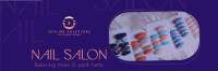 Simple Nail Salon Twitter Header Image Preview