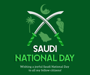Saudi Day Symbols Facebook post Image Preview