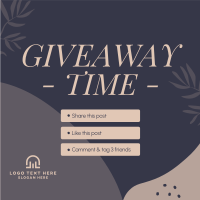 Organic Leaves Giveaway Mechanics Instagram post Image Preview