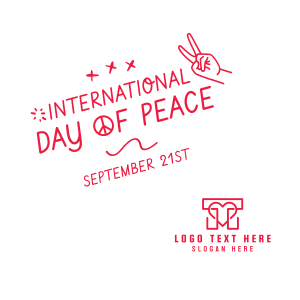 International Day of Peace Scribble Instagram post Image Preview