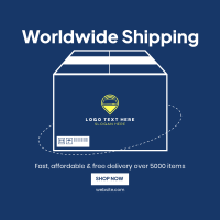 Product Shipping Instagram Post Design