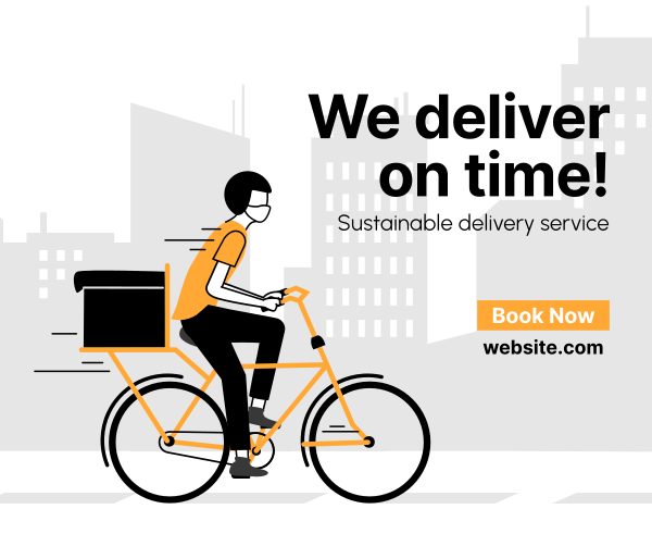 Bicycle Delivery Facebook Post Design Image Preview