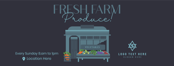 Fresh Farm Produce Facebook Cover Design Image Preview