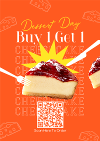 Cheesy Cheesecake Poster Design