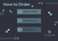 Abstract Order Guide Postcard Image Preview