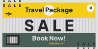 Travel Package Sale Twitter Post Design