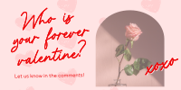 Valentine's Date Twitter Post Design