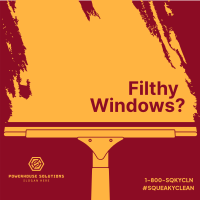 Filthy Window Cleaner Instagram Post Design