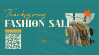 Retail Therapy on Thanksgiving Facebook Event Cover Design