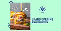 Restaurant Opening Announcement Facebook Ad Design