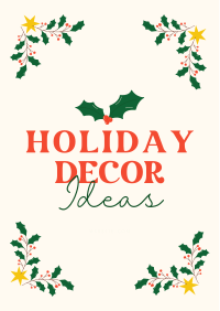 Christmas Decoration Ideas Flyer Design