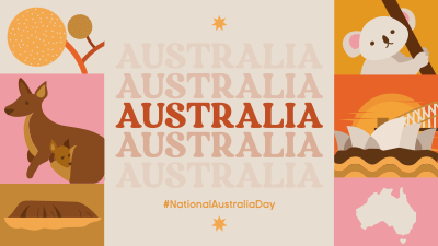 Modern Australia Day  Facebook event cover Image Preview