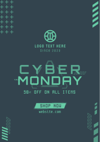 Cyber Shopping Spree Poster Design