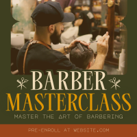 Retro Barber Masterclass Instagram post Image Preview