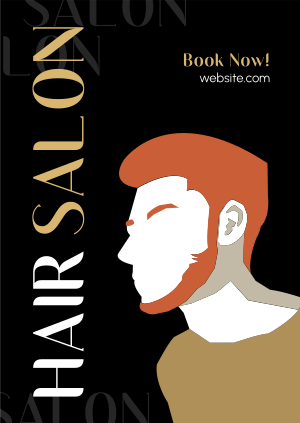 Minimalist Hair Salon Poster Image Preview