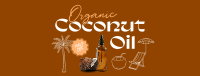 Organic Coconut Oil Facebook cover Image Preview