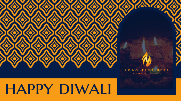 Intricate Diwali Temple Facebook Event Cover Design Image Preview