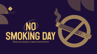 Stop Smoking Now Facebook Event Cover Design