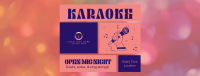 Karaoke Open Mic Facebook cover Image Preview