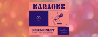 Karaoke Open Mic Facebook cover Image Preview