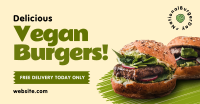 Vegan Burgers Facebook Ad Design