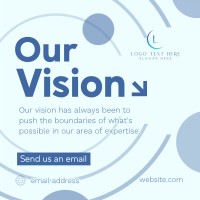 Corporate Our Vision Instagram Post Design