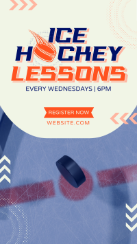 Ice Hockey Lessons TikTok video Image Preview