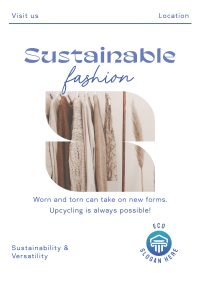 Elegant Minimalist Sustainable Fashion Poster Image Preview